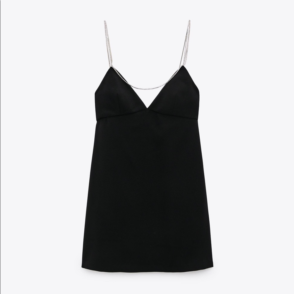 zara Rhinestone Strap Mini Dress - Picture 5 of 9